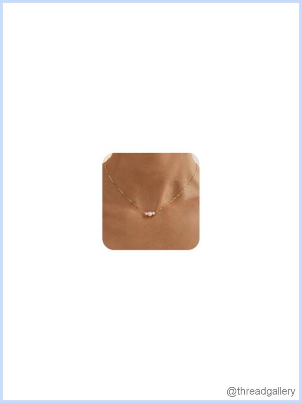 14k Gold Plated Pearl Pendant Necklace Dainty Minimalist Jewelry